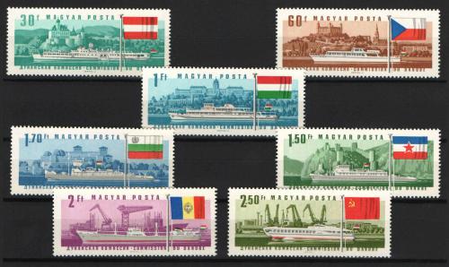 Poštové známky Maïarsko 1967 Lode Mi# 2323-29 Kat 18€