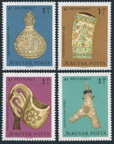 Potov znmky Maarsko 1969 ezbsk umenie Mi# 2528-31