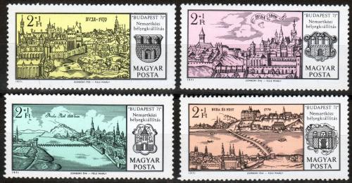 Poštové známky Maïarsko 1971 Budapeš� Mi# 2646-49