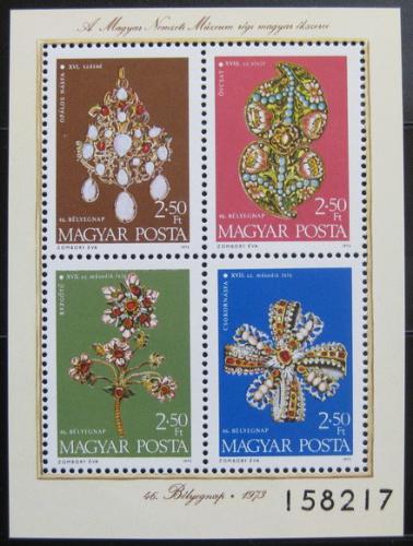 Poštové známky Maïarsko 1973 Národní poklady Mi# Block 100