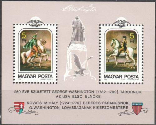 Poštové známky Maïarsko 1982 George Washington Mi# Block 158