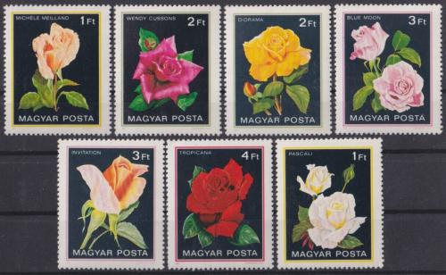 Poštové známky Maïarsko 1982 Rùže Mi# 3548-54