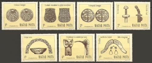 Poštové známky Maïarsko 1984 Archeologické objavy Mi# 3673-79
