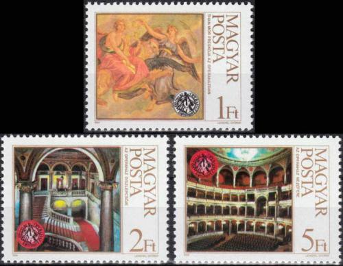 Poštové známky Maïarsko 1984 Státní opera Mi# 3697-99