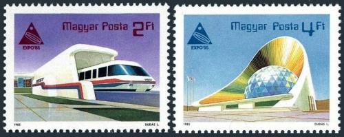 Potov znmky Maarsko 1985 Vstava EXPO Mi# 3758-59 - zvi obrzok