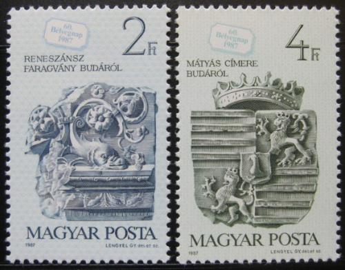 Poštové známky Maïarsko 1987 Den známek Mi# 3918-19