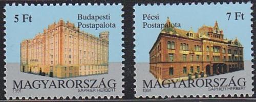 Poštové známky Maïarsko 1991 Pošty Mi# 4131-32 Kat 8€