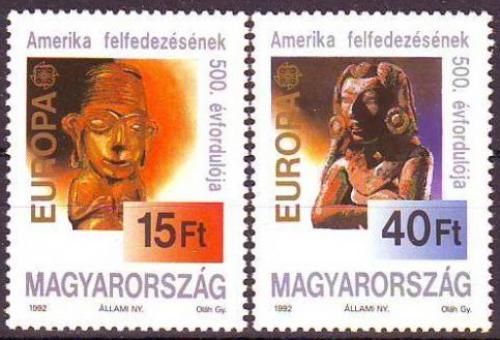 Poštové známky Maïarsko 1992 Európa CEPT, objavenie Ameriky Mi# 4195-96 Kat 5€