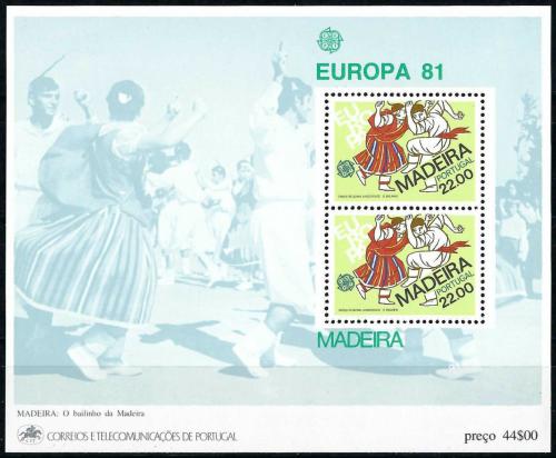 Poštové známky Madeira 1981 Európa CEPT Mi# Block 2