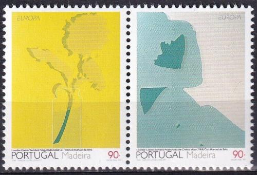Poštové známky Madeira 1993 Európa CEPT, moderní umenie Mi# 162-63 Kat 5€