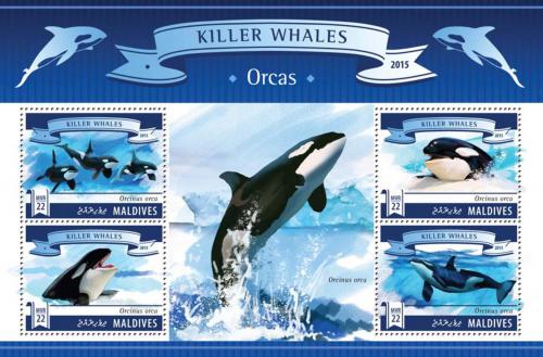 Poštové známky Maldivy 2015 Kosatky Mi# 5805-08 Kat 11€