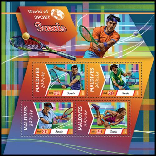 Poštové známky Maldivy 2015 Tenis Mi# 5760-63 Kat 10€