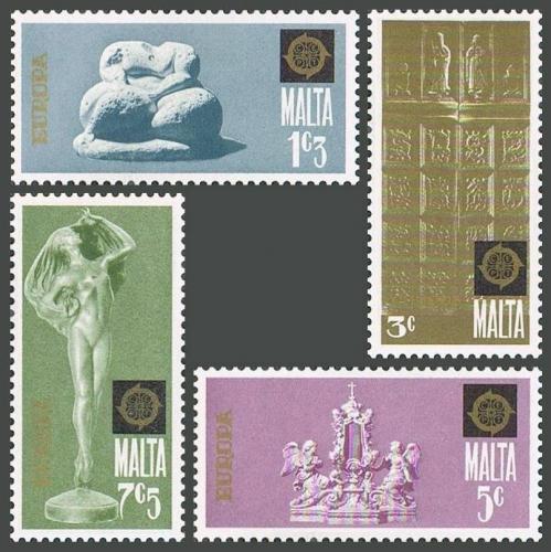 Poštové známky Malta 1974 Európa CEPT, sochy Mi# 493-96