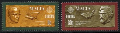 Poštové známky Malta 1980 Európa CEPT, osobnosti Mi# 615-16 - zväèši� obrázok