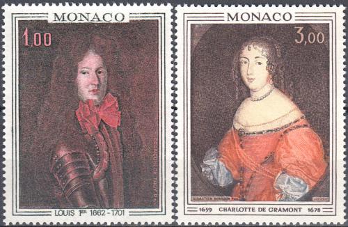 Poštové známky Monako 1970 Umenie Mi# 994-95