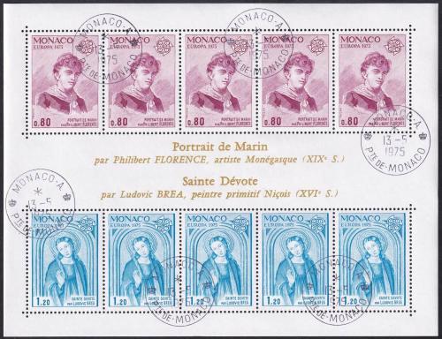 Potov znmky Monako 1975 Eurpa CEPT 2A Mi# Block 8 Kat 25