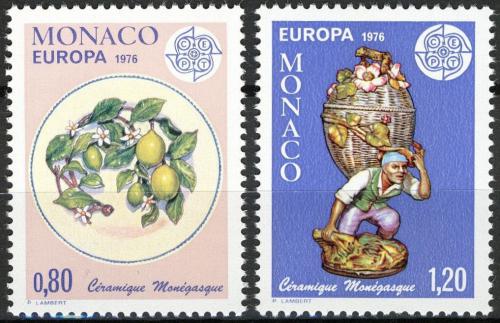 Poštové známky Monako 1976 Európa CEPT, umìlecké øemeslo Mi# 1230-31