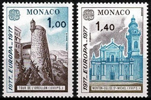 Poštové známky Monako 1977 Európa CEPT, krajina Mi# 1273-74
