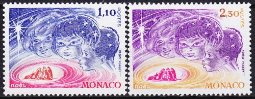 Poštové známky Monako 1980 Vianoce Mi# 1445-46