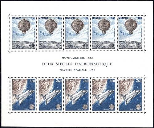 Poštové známky Monako 1983 Európa CEPT, velká díla civilizace Mi# Block 23 Kat 18€