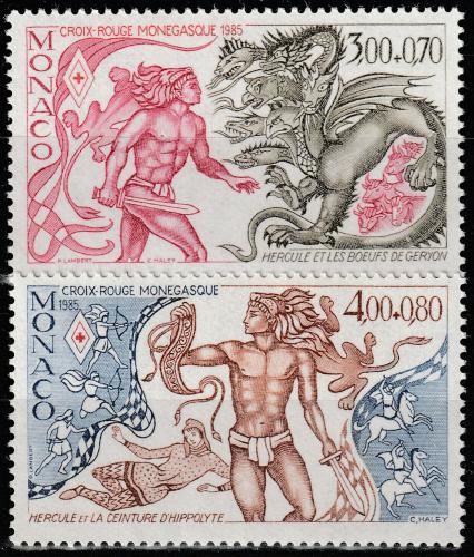 Poštové známky Monako 1985 Héraklés Mi# 1715-16