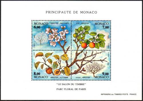 Poštovní známky Monako 1994 Meruòky Mi# Block 65 Kat 14€