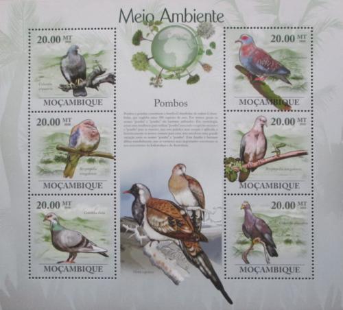 Poštové známky Mozambik 2010 Holubi Mi# 3483-88 