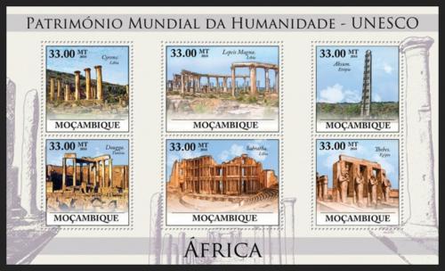 Poštové známky Mozambik 2010 Památky UNESCO - Afrika Mi# 3902-07 Kat 10€