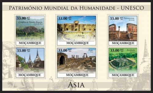 Poštové známky Mozambik 2010 Památky UNESCO - Ázia Mi# 3914-19 Kat 10€
