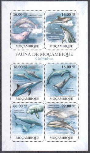 Poštové známky Mozambik 2011 Delfíny Mi# 5001-06 Kat 12€