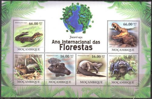 Poštové známky Mozambik 2011 Kajman èerný Mi# 4308-13 Kat 11€