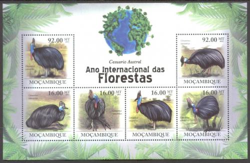 Poštové známky Mozambik 2011 Kasuár pøílbový Mi# 4342-47 Kat 14€