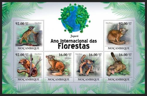 Poštové známky Mozambik 2011 Kynkažu Mi# 4433-38 Kat 14€