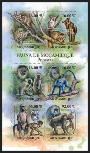 Potov znmky Mozambik 2011 Opice Mi# 5036-41 Kat 12