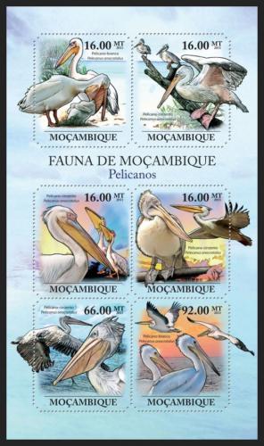Poštové známky Mozambik 2011 Pelikáni Mi# 4875-80 Kat 12€