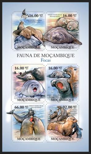 Poštové známky Mozambik 2011 Tulene Mi# 4966-71 Kat 12€