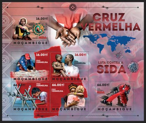 Poštové známky Mozambik 2012 Boj s AIDS Mi# 6223-28 Kat 14€