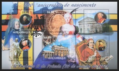 Poštové známky Mozambik 2012 Fridrich II. Veliký Mi# 5477-82 Kat 14€