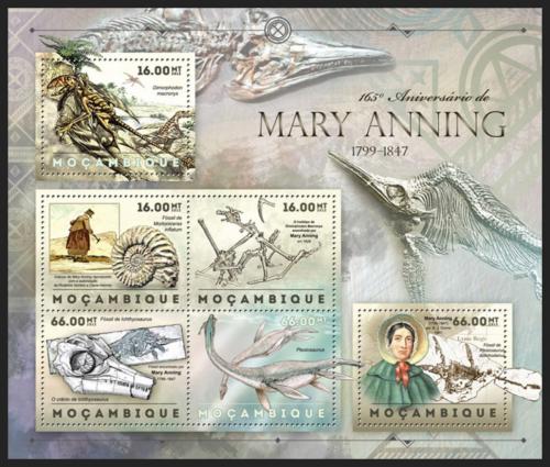 Poštové známky Mozambik 2012 Mary Anning, paleontoložka Mi# 6083-88 Kat 14€