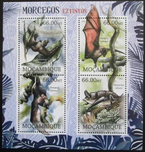 Poštové známky Mozambik 2012 Vyhynulí netopýøi Mi# 5851-54 Kat 15€