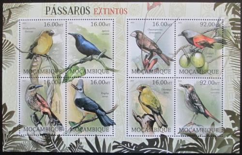 Poštové známky Mozambik 2012 Vyhynulí ptáci Mi# 5710-17 Kat 16€