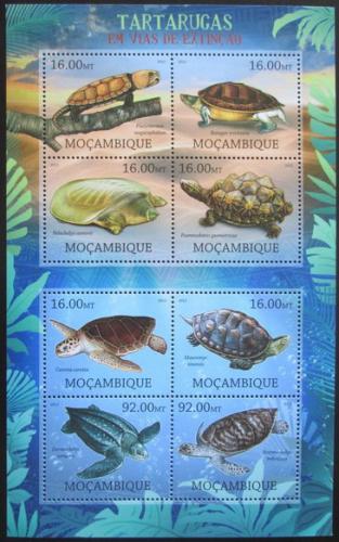 Poštové známky Mozambik 2012 Korytnaèky na cestì k vyhynutí Mi# Mi# 5665-72 Kat 16€