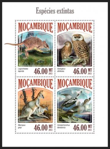 Poštové známky Mozambik 2013 Chránìná fauna Mi# 6962-65 Kat 11€