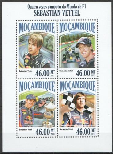 Poštové známky Mozambik 2013 Formule 1, Sebastian Vettel Mi# 7062-65 Kat 11€