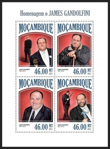 Poštové známky Mozambik 2013 James Gandolfini, herec Mi# 6877-80 Kat 11€