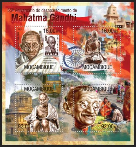 Poštové známky Mozambik 2013 Mahátma Gándhí Mi# 6737-40 Kat 13€