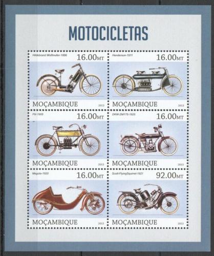 Poštové známky Mozambik 2013 Motocykle Mi# Mi# 6462-67 Kat 10€