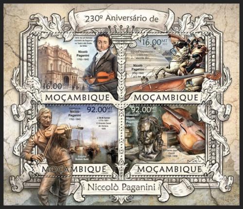 Poštovní známky Mosambik 2013 Niccolò Paganini Mi# 6394-97 Kat 13€ 