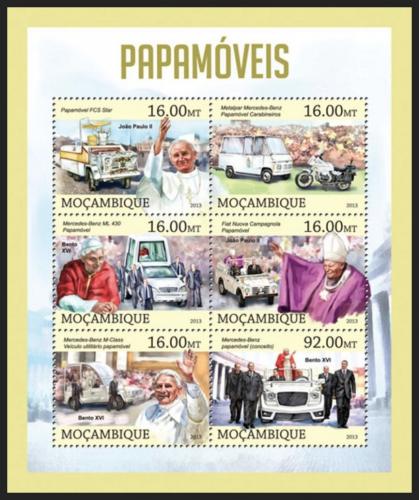 Poštové známky Mozambik 2013 Papamobily Mi# 6553-58 Kat 10€