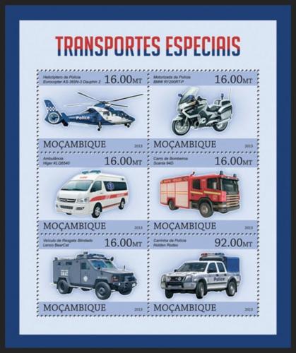 Poštové známky Mozambik 2013 Záchranári Mi# Mi# 6525-30 Kat 10€